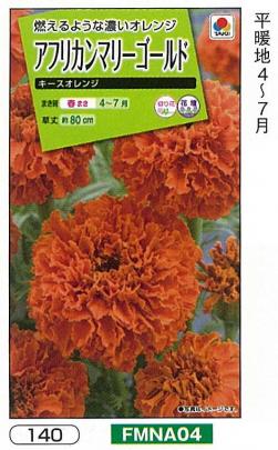 アフリカンマリーゴールド キースオレンジ Fmna04 小袋 野菜 草花の種苗の通販は 太田種苗おおたねっと へ