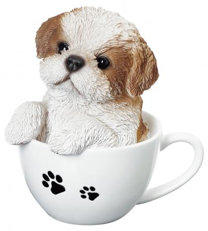 イタリア製 シーズーの置物 シーズー 置物 犬 インテリア オブジェ