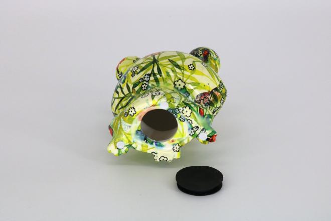 中国古玩　トルコ石蛙根付　共箱　58g/幅約6.5㎝　東Y7-1024☆2F 中国古玩 トルコ石蛙根付 共箱 58g/幅約6.5㎝ 東Y7-1024☆2F 木製 提物