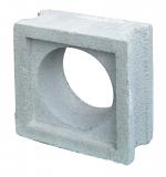 花形ブロック　丸型１／２(ガラス面取り)（190シリーズ）